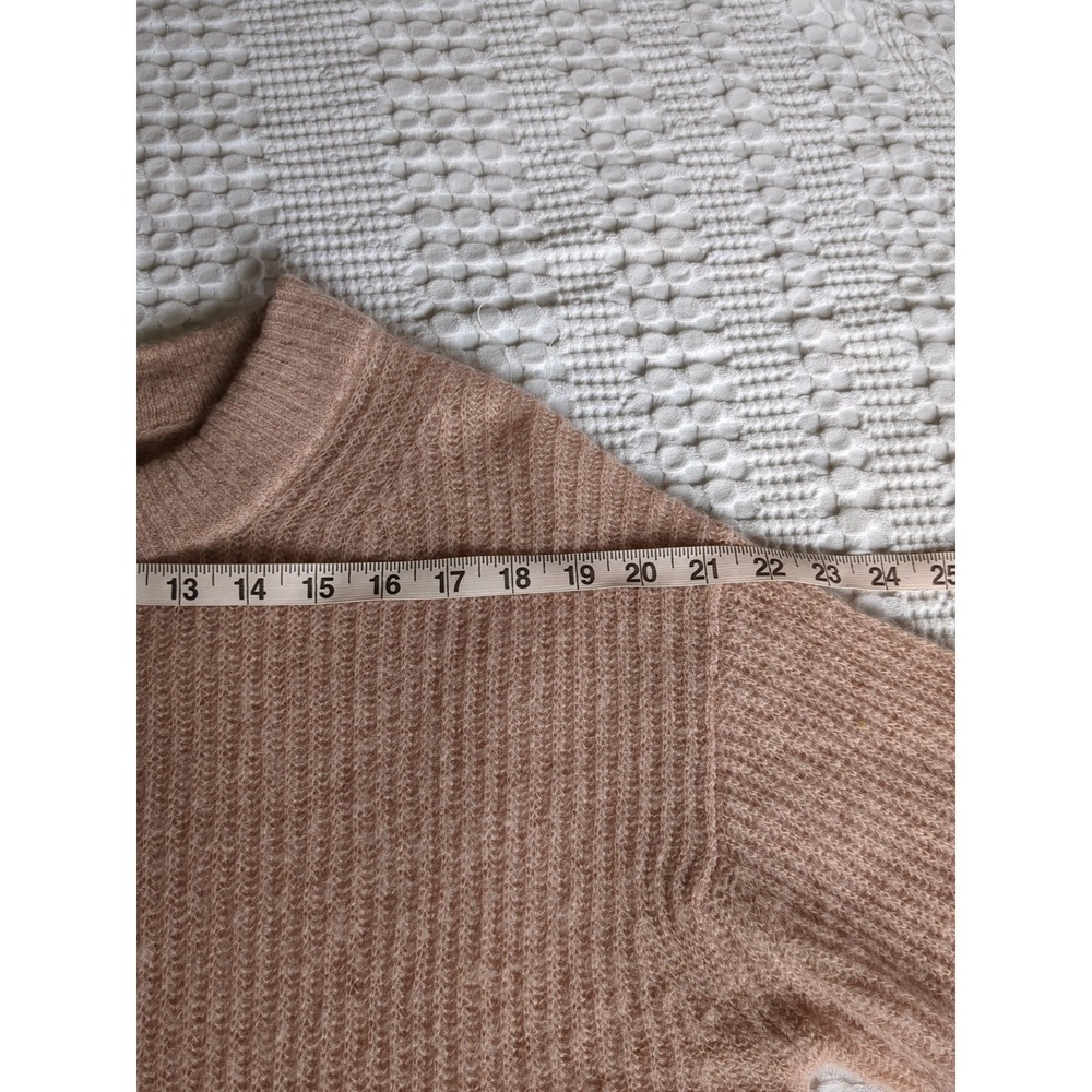 Everlane Oversized‎ Alpaca Crew Sweater Sz XS Peach Orange - Picture 6 of 9
